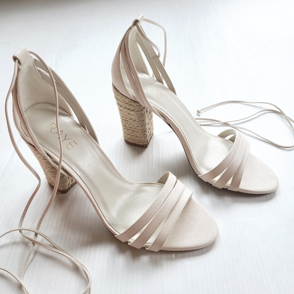 RAYE Shoes - RAYE x Revolve Barton ankle wrap Espadrille heels